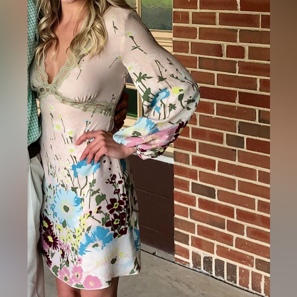 Red Valentino Floral Mini Dress